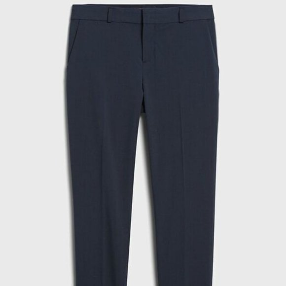 Banana Republic Avery Straight Fit Italian Wool Pants size 2P Navy - Picture 3 of 4